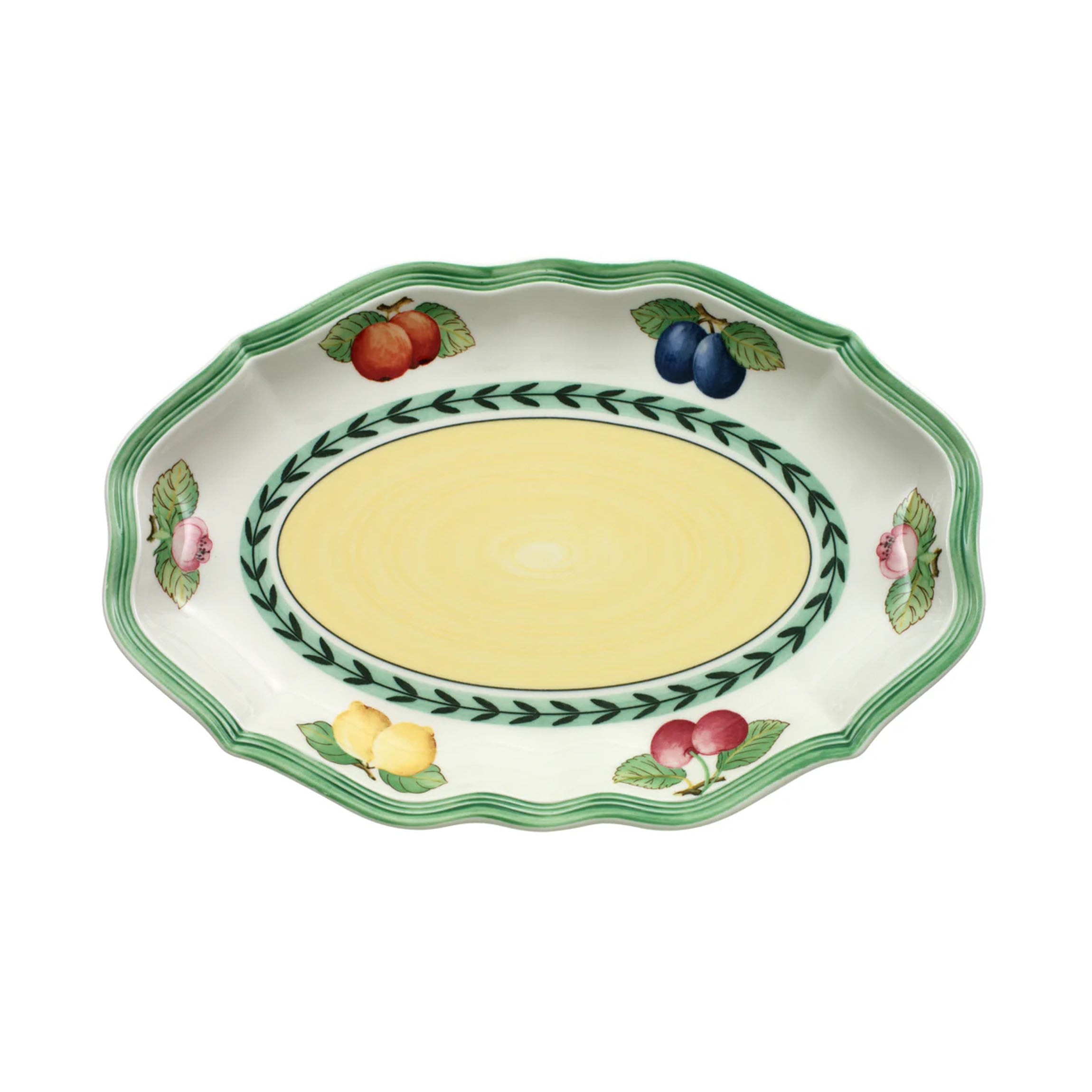 French Garden Fleurence Pickle Dish / Gravy Stand in Multi