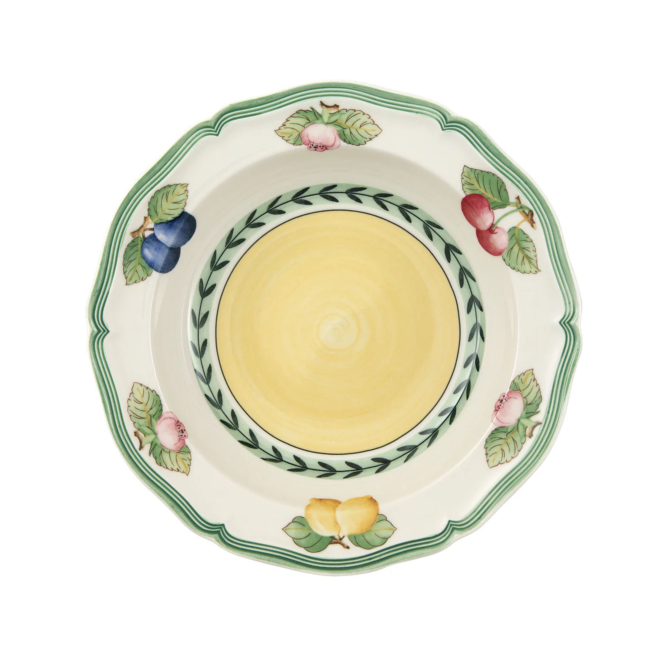 French Garden Fleurence Rim Cereal Bowl in Multi