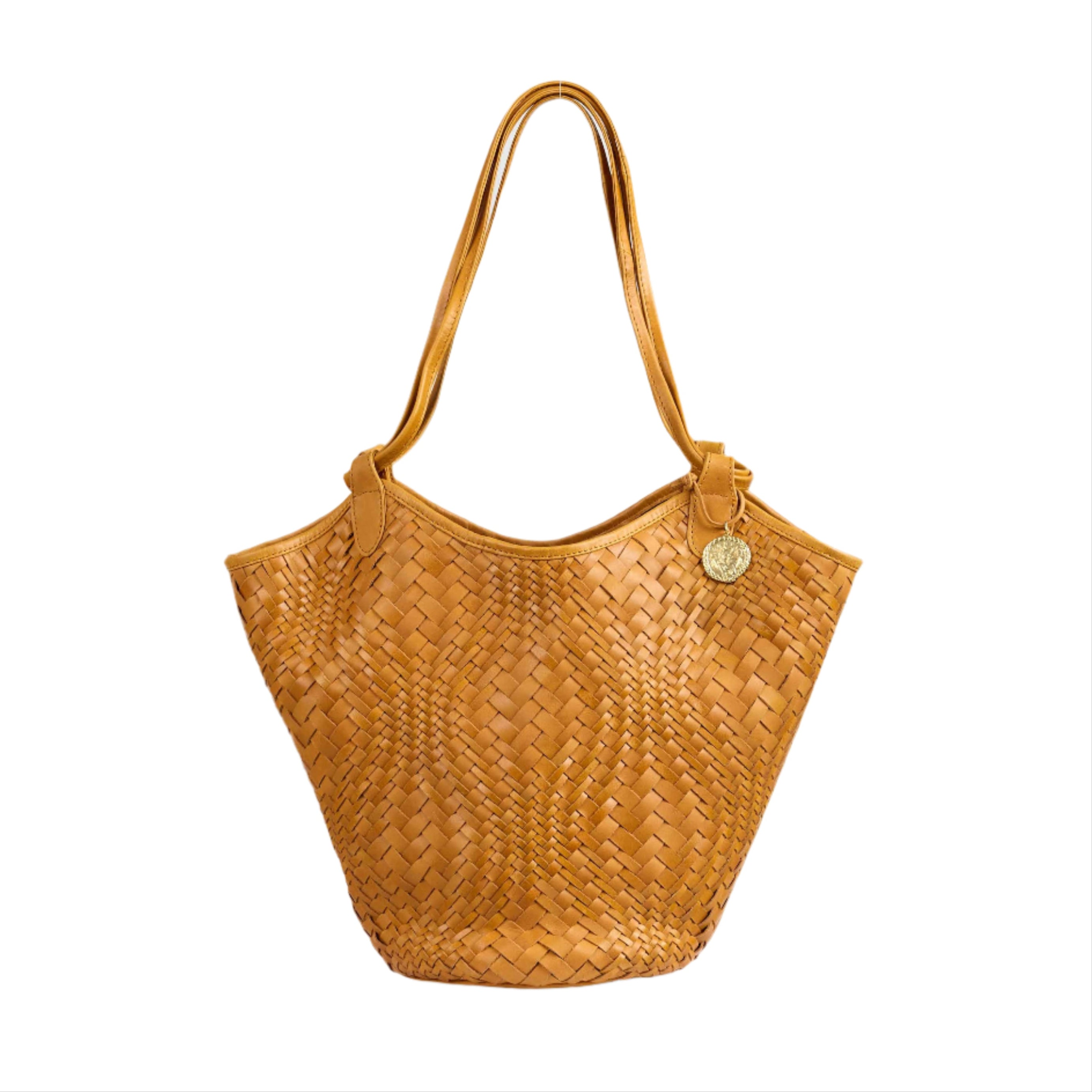 Flow Midi Handbag in Caramel
