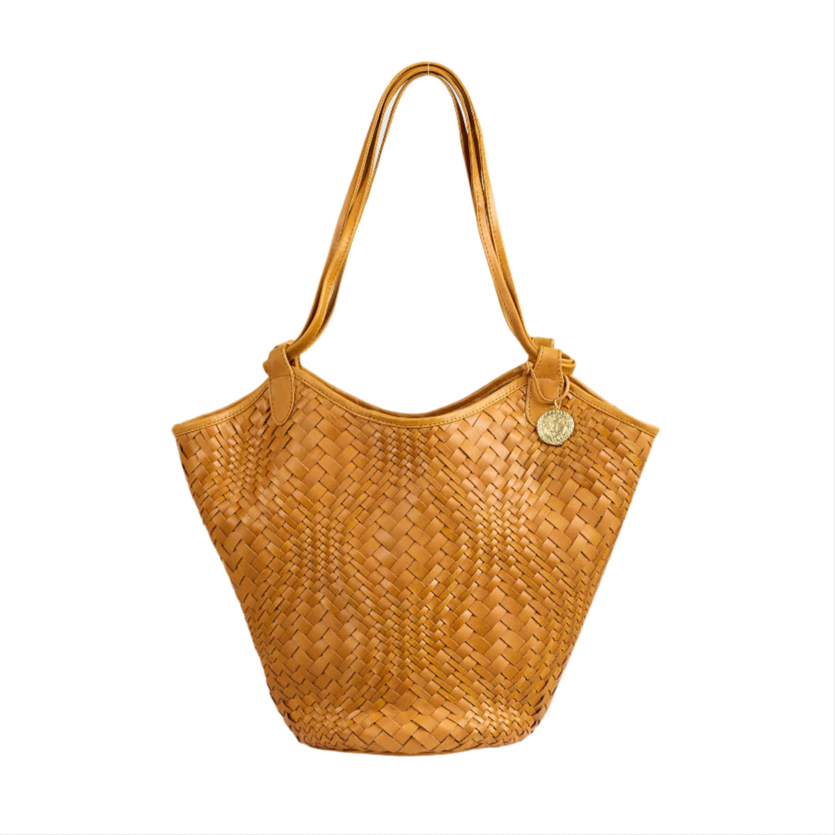 Flow Midi Handbag in Caramel
