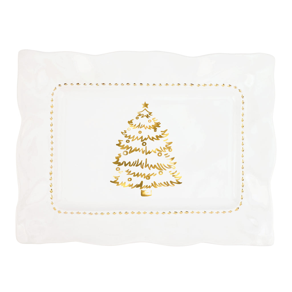 Giorno di Festa Rectangular Platter in White