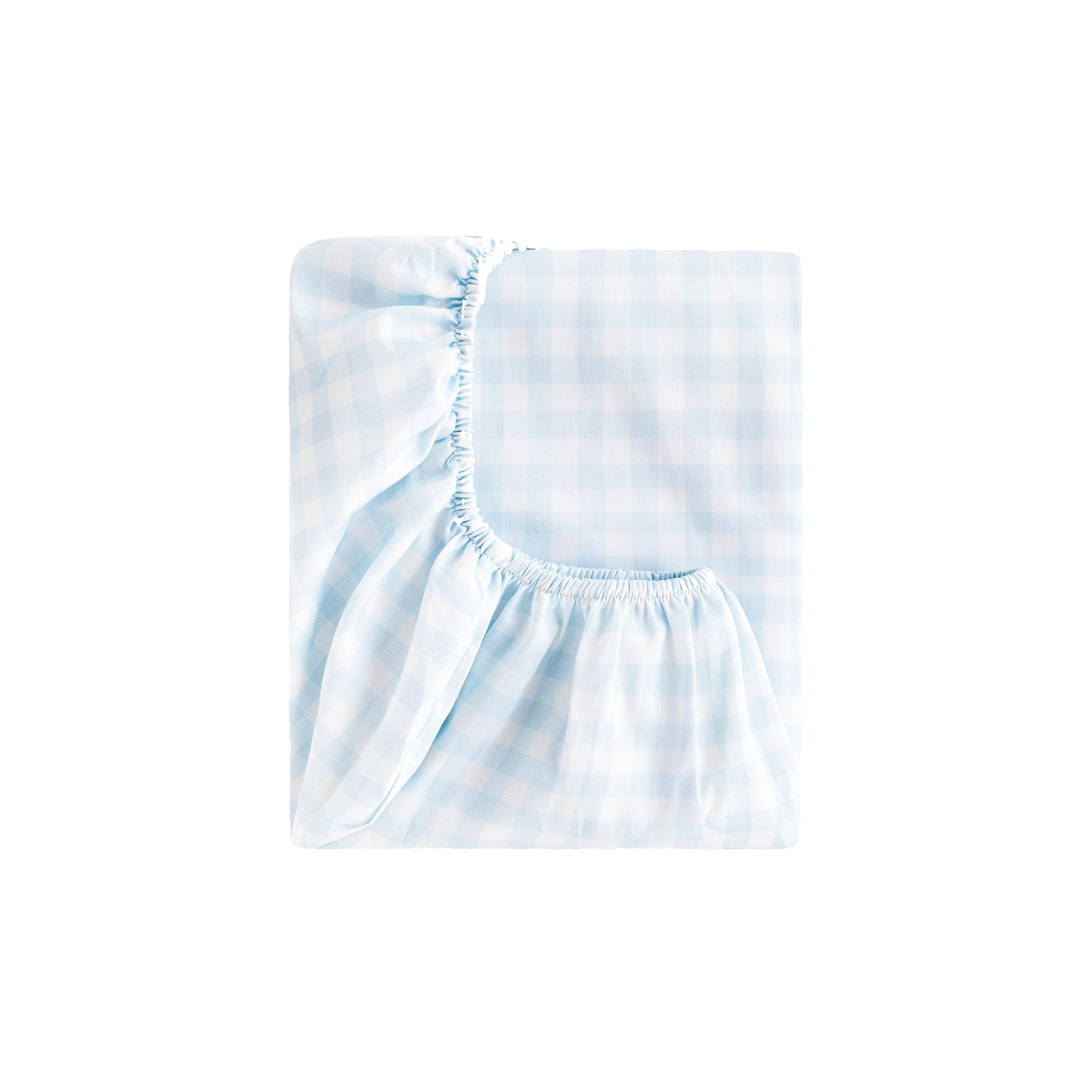 Blue Gingham Changing Mat