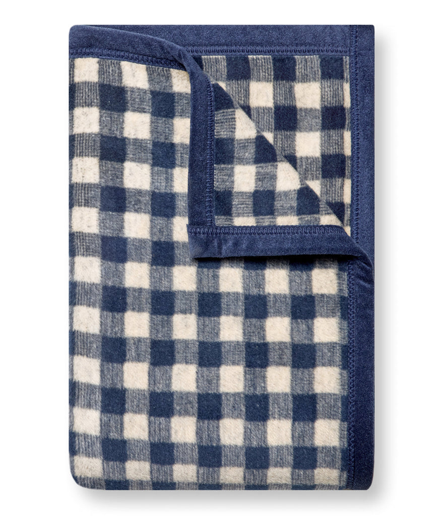 Gingham Navy Midi Blanket