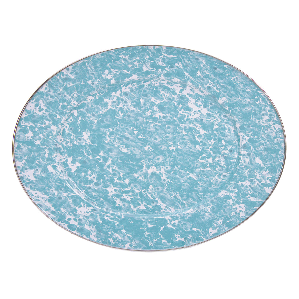 Oval Platter in Sea Glass