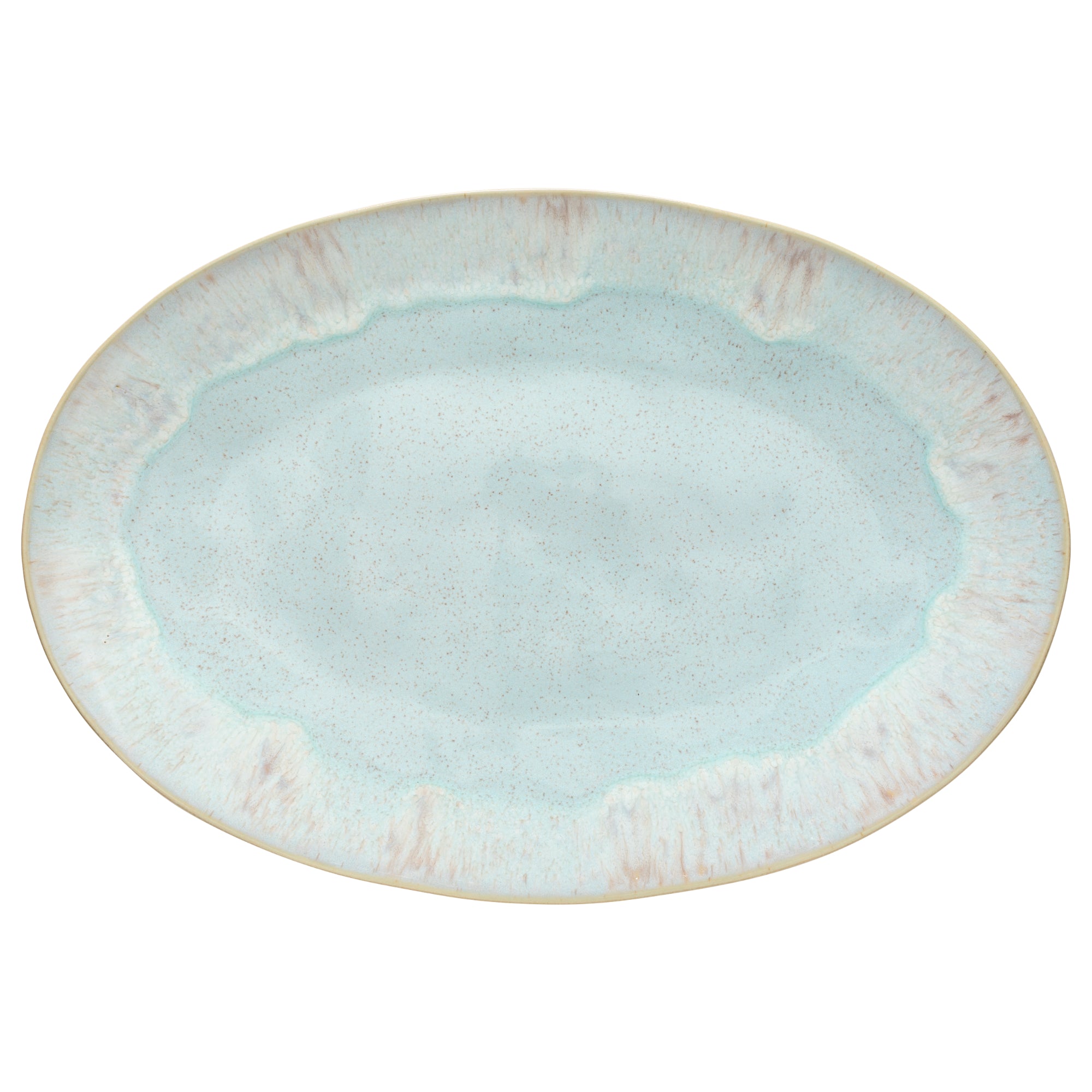 Eivissa Collection Oval Platter 18" in Sea Blue