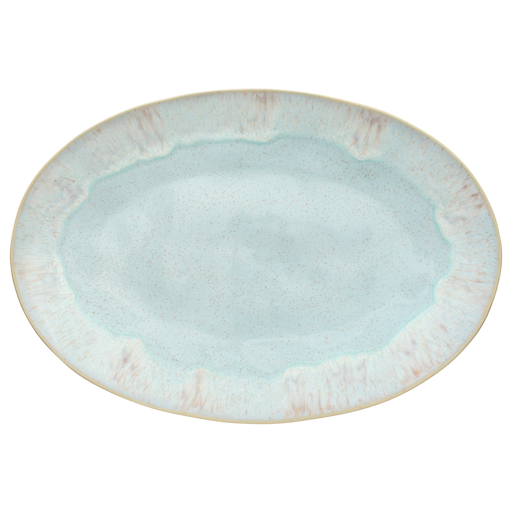 Eivissa Collection Oval Platter 18" in Sea Blue