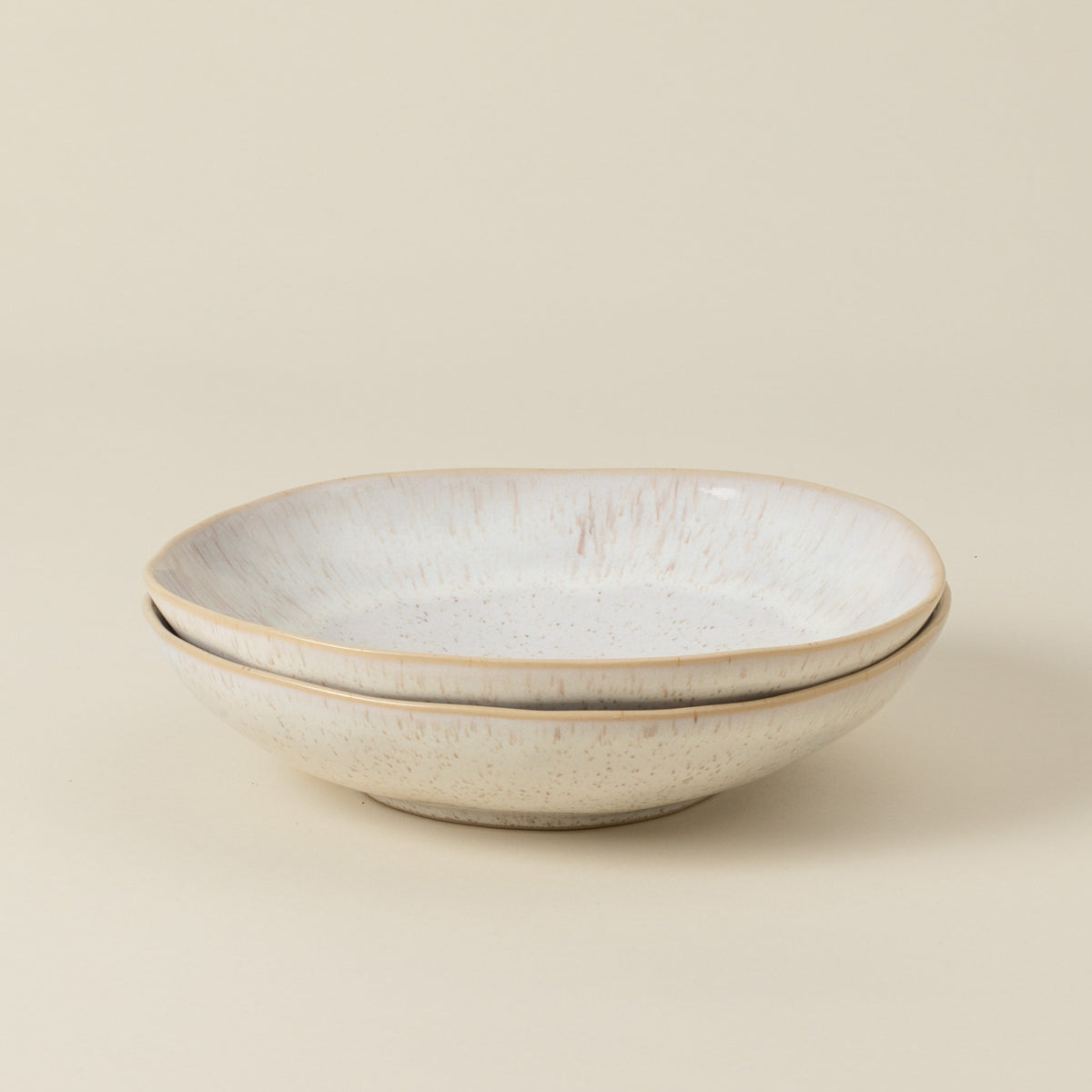 Eivissa Collection Pasta Bowls in Sand Beige, Set of 6