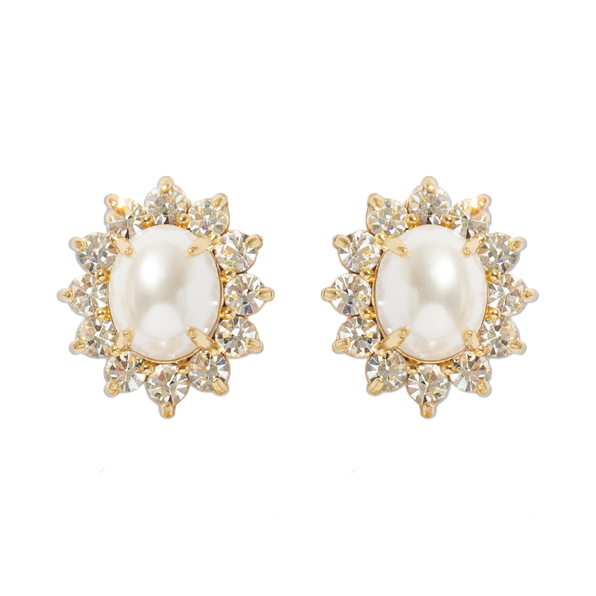 Georgie Stud Earrings in Pearl