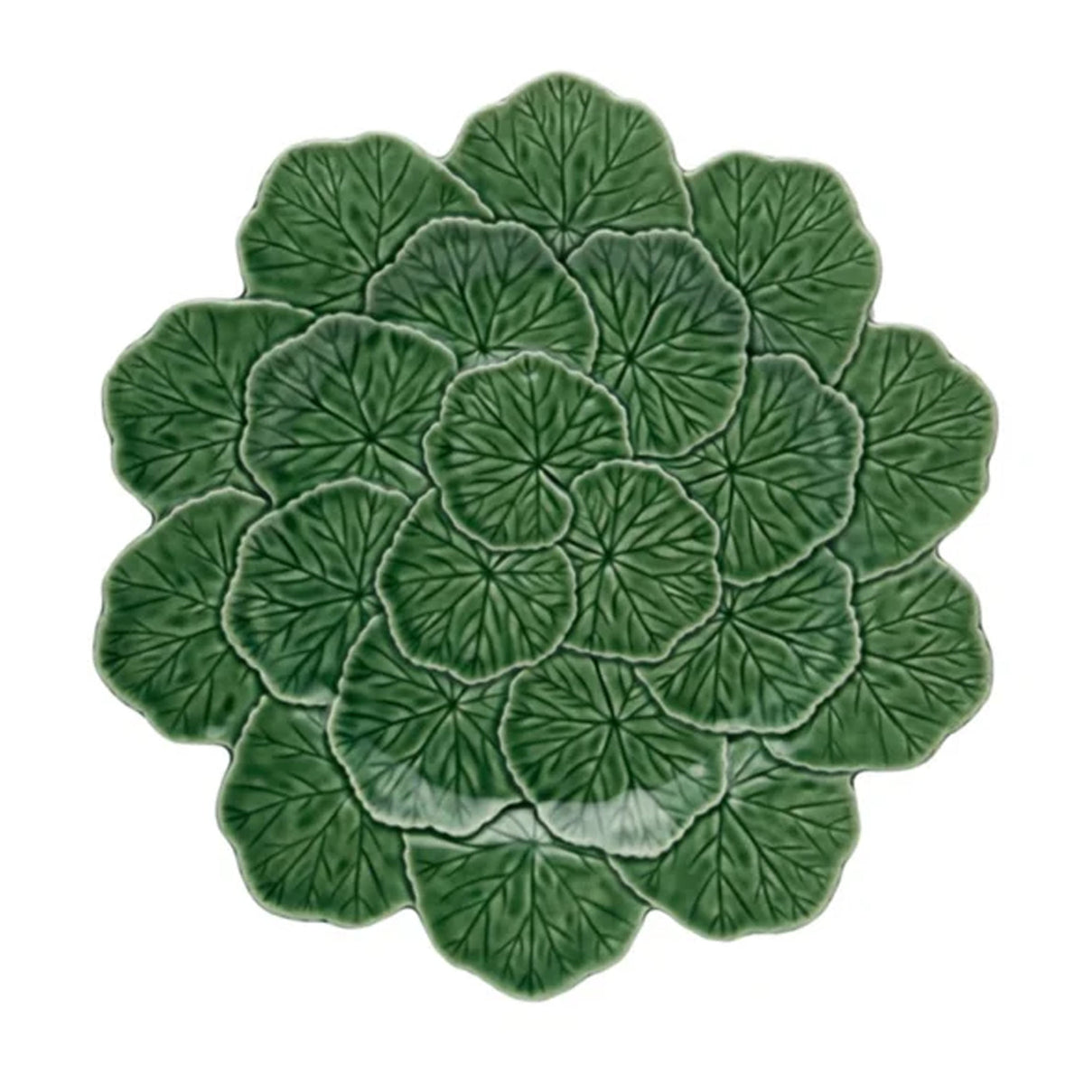 Geranium Charger Plate Green