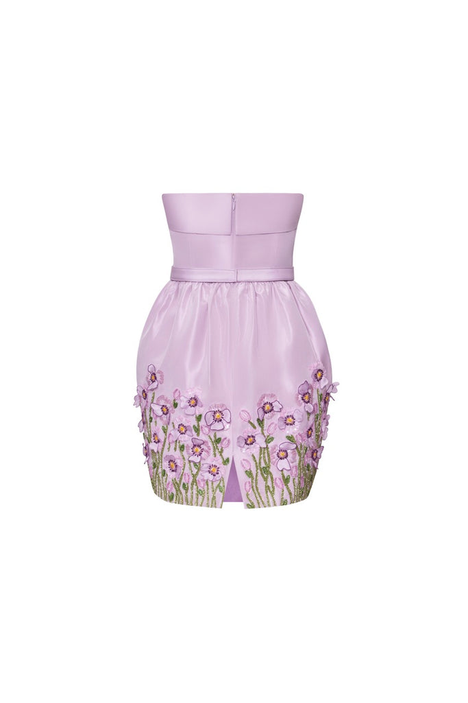 The Getty Dress in Pale Purple