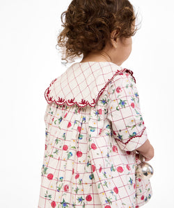 Gigi Baby Dress in Pomegranate Parade