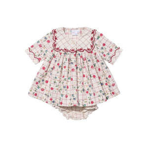 Gigi Baby Dress in Pomegranate Parade