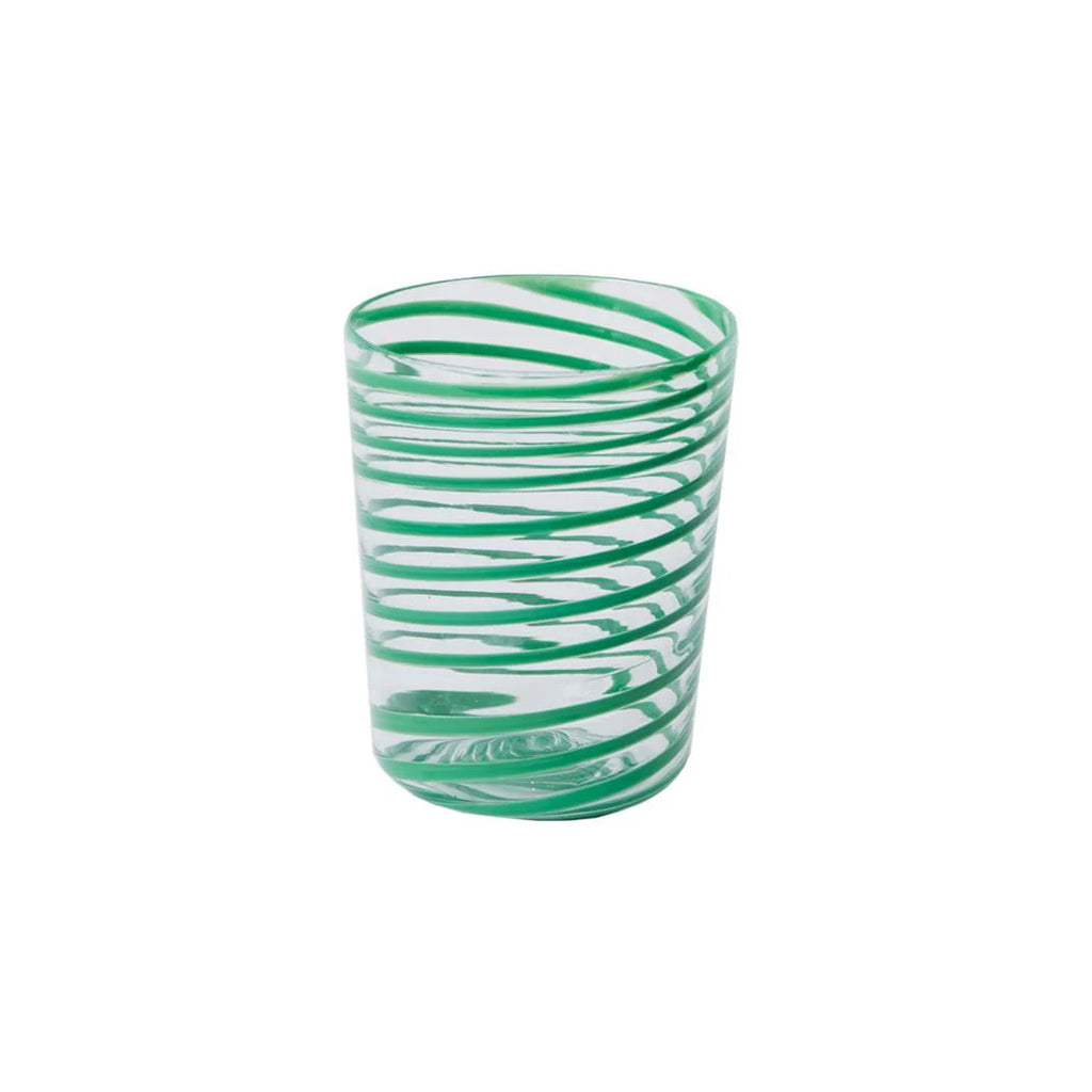 Giravolta Water Glass in Green