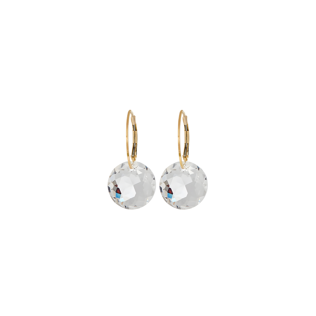 Gold Drop Gem Earring