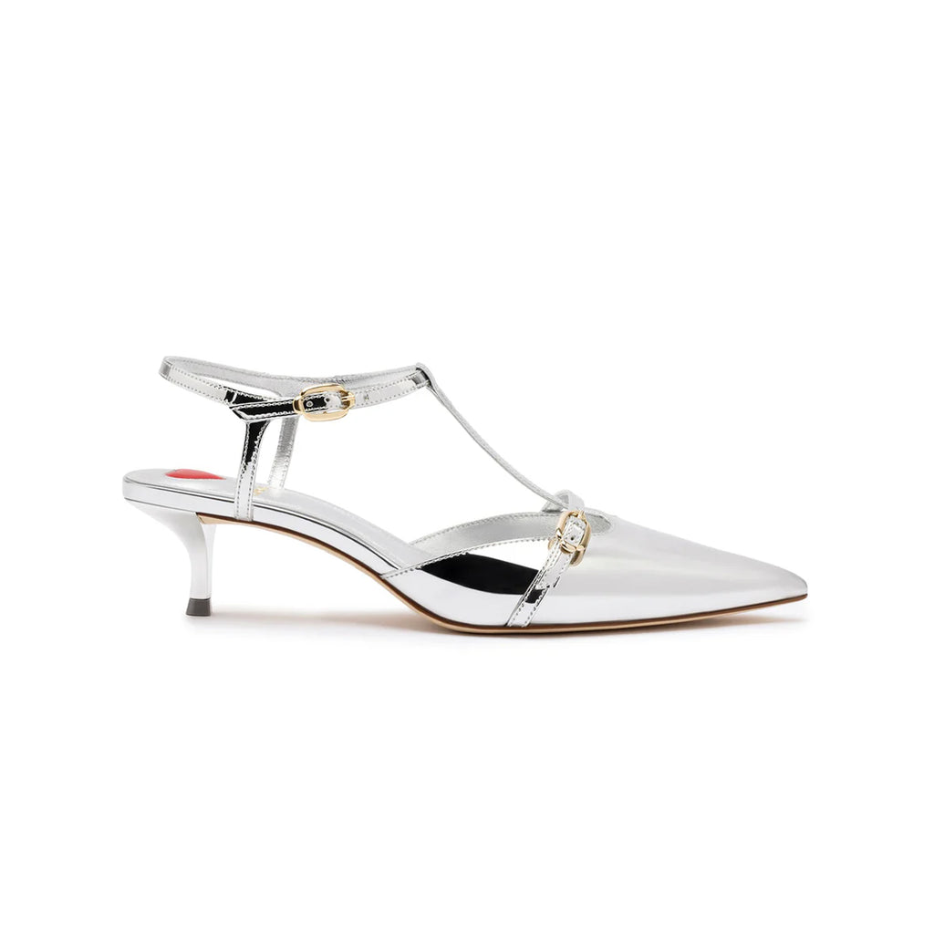 Grace Pump In Silver Specchio