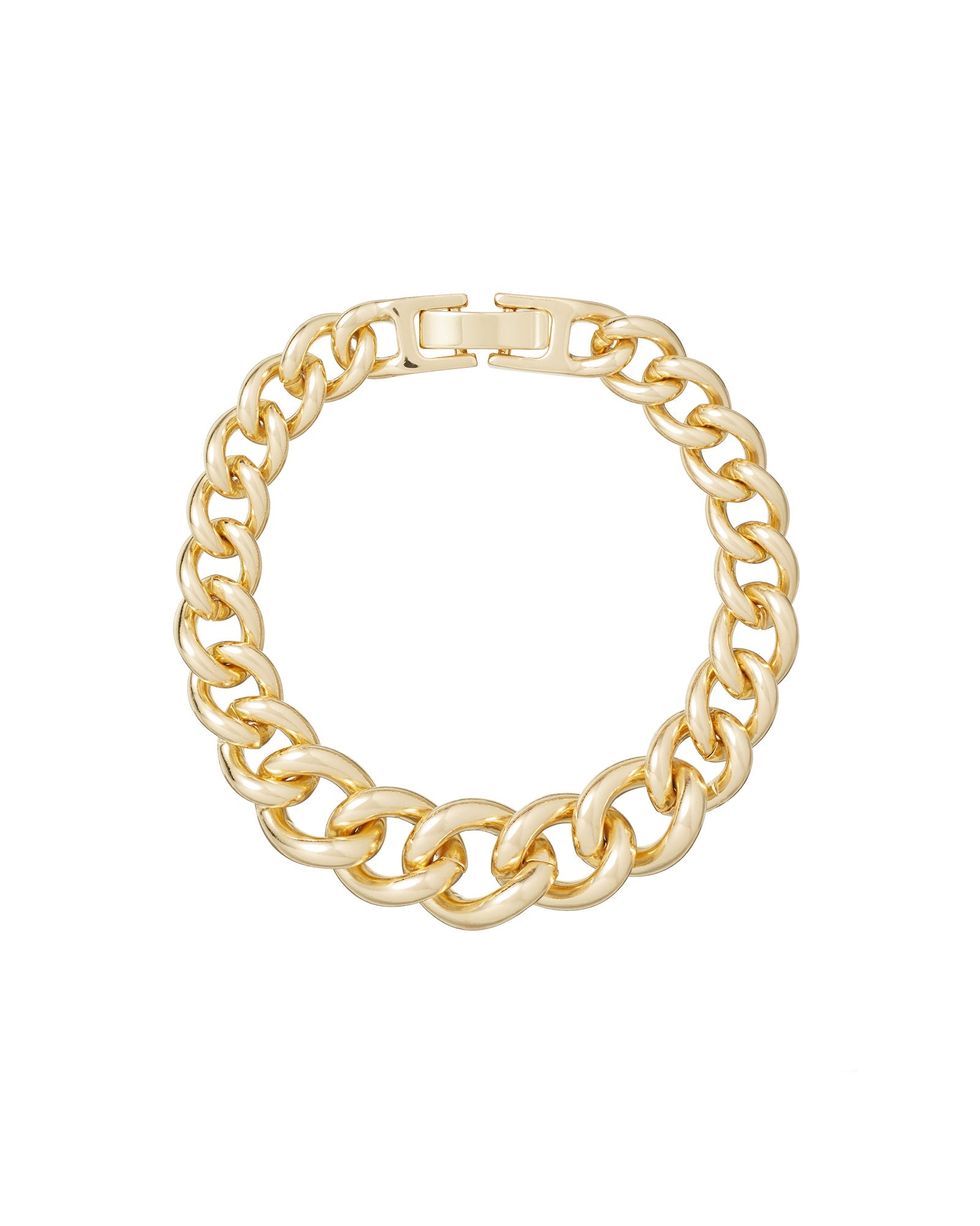 The Graduated Link Bracelet in Gold