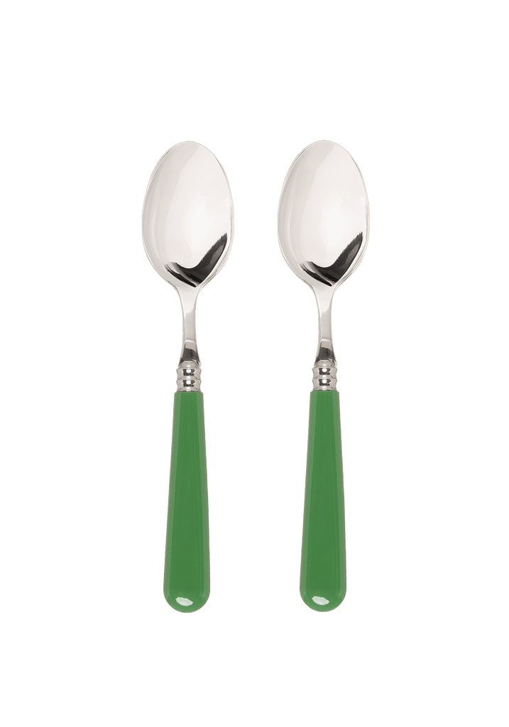 Late Afternoon Green Set of 2 Dessert Spoons