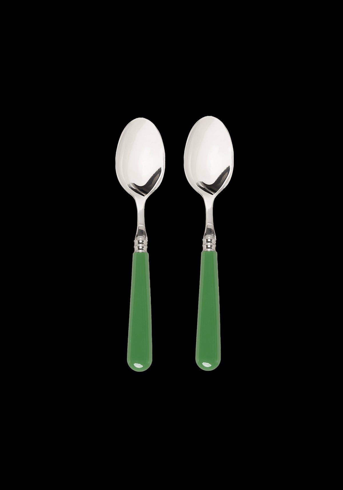 Late Afternoon Green Set of 2 Teaspoons