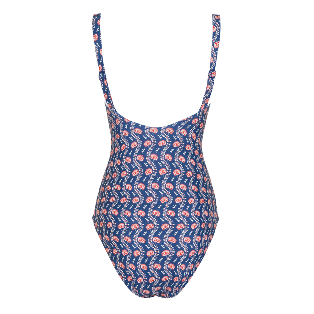 Women’s Navy Primrose Low Back One Piece