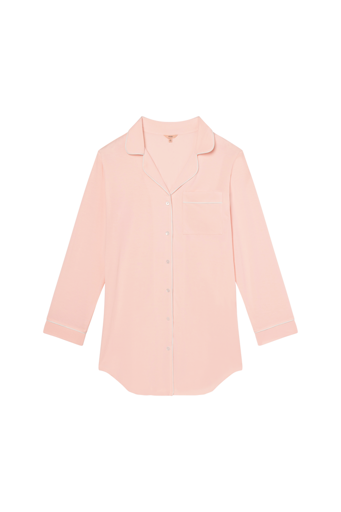 Gisele Sleepshirt in Petal Pink/Ivory