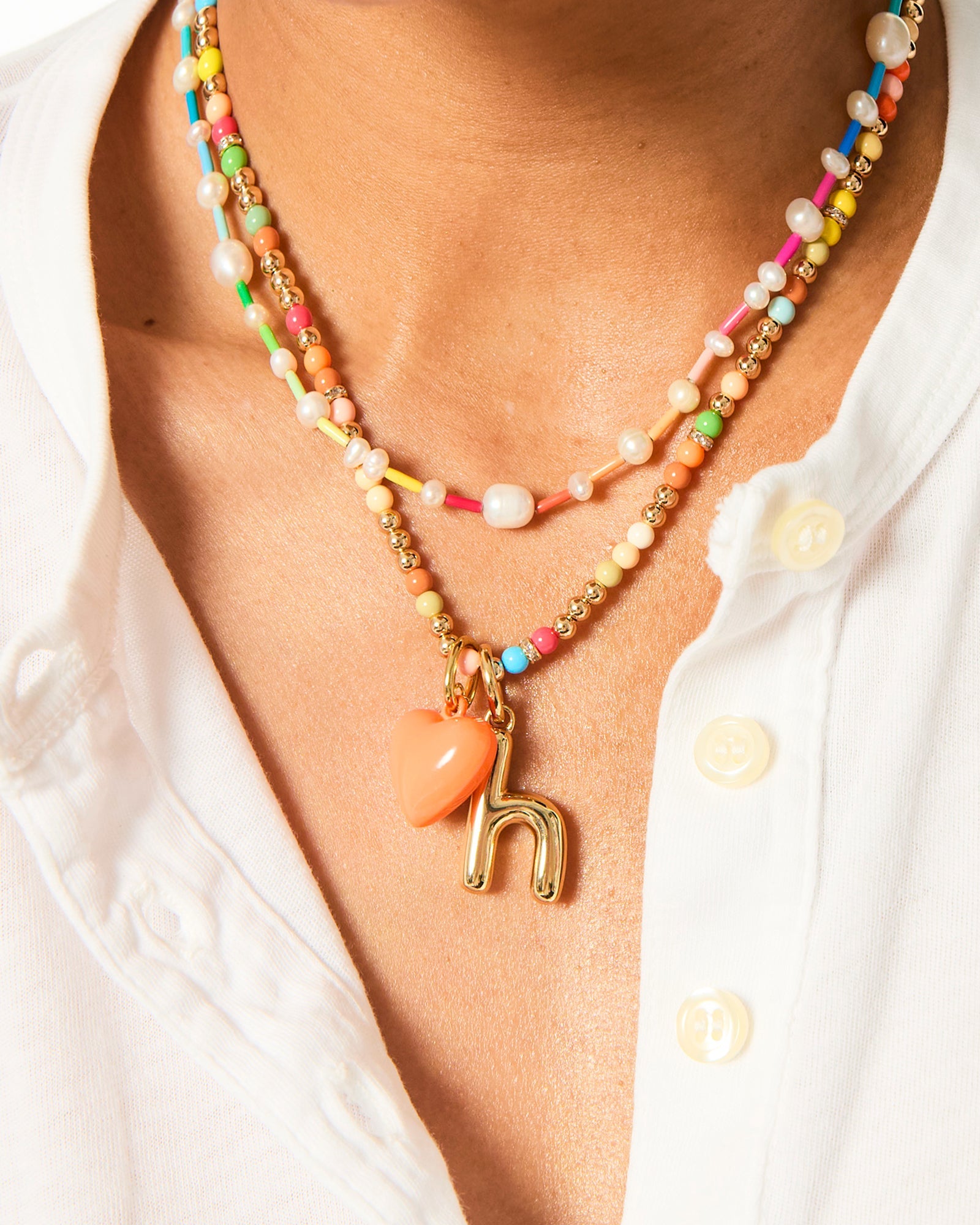 The Happy Baby Bead Charm Necklace