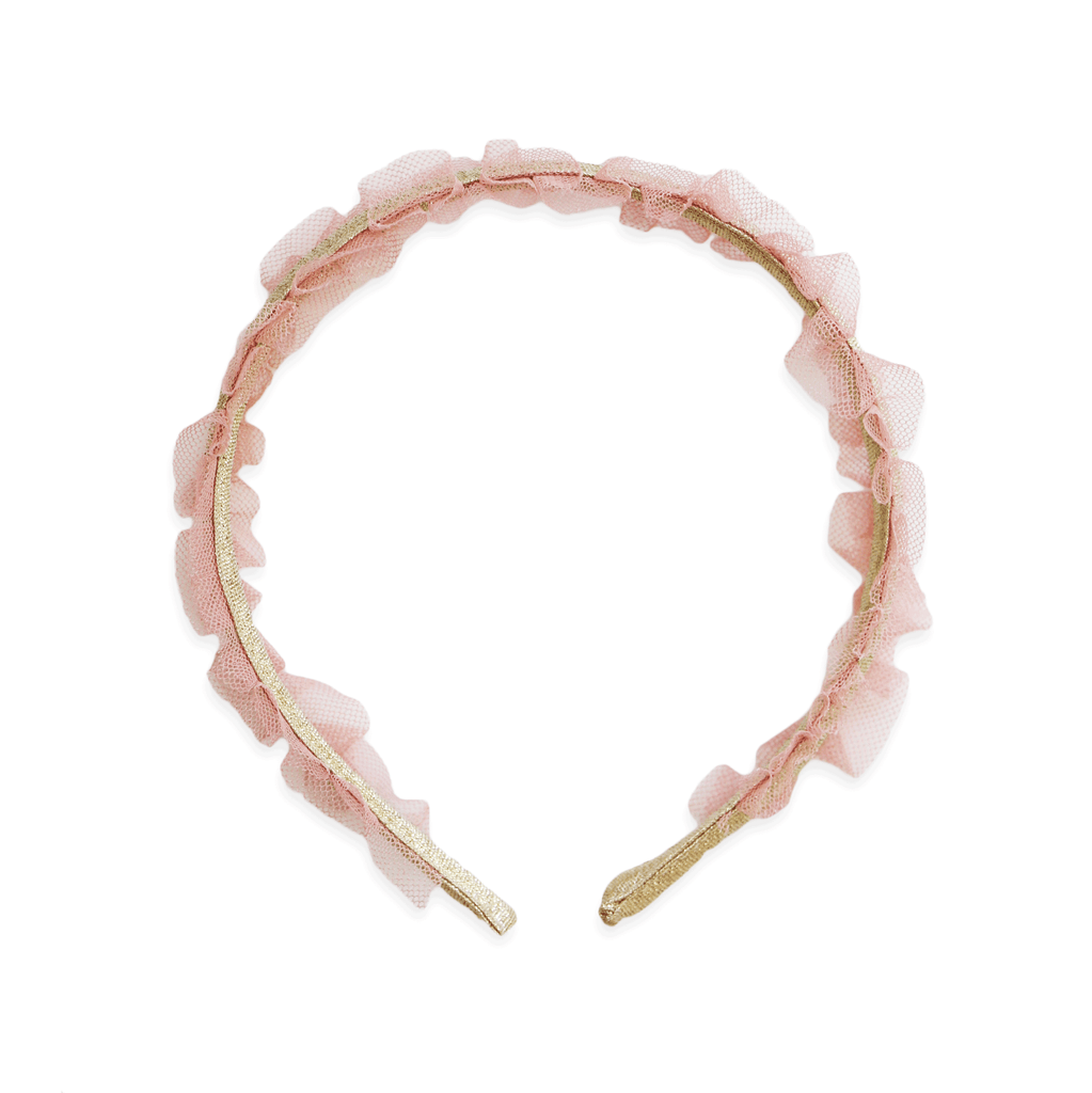 Swan Headband by Eva’s House, satin and tulle European-style girls headband from Switzerland, perfect for special occasions and princess-inspired fall outfits