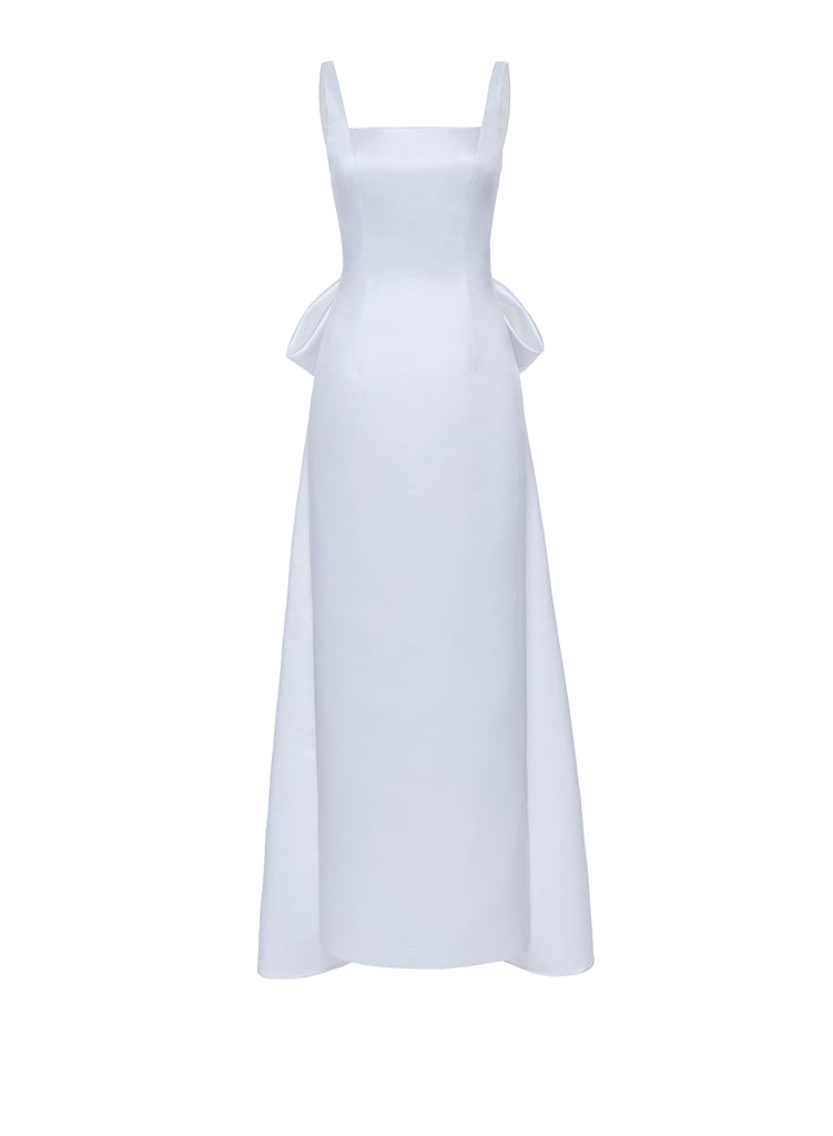 Shannon Gown Pale Blue Duchesse Satin