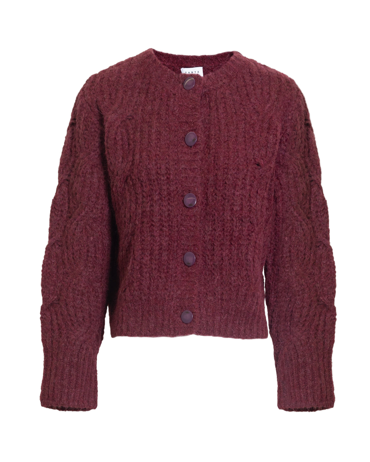 Hale Cardigan in Raisin