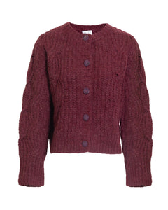 Hale Cardigan in Raisin
