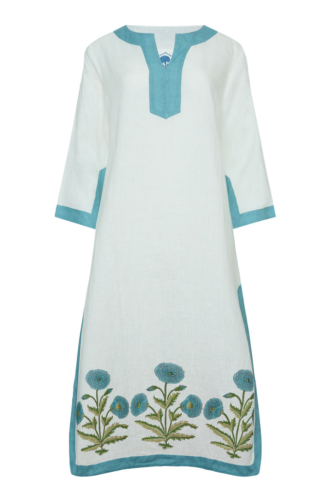 Hampton Caftan in Blue Flower