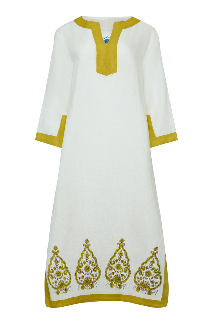 Hampton Caftan Green Paisley