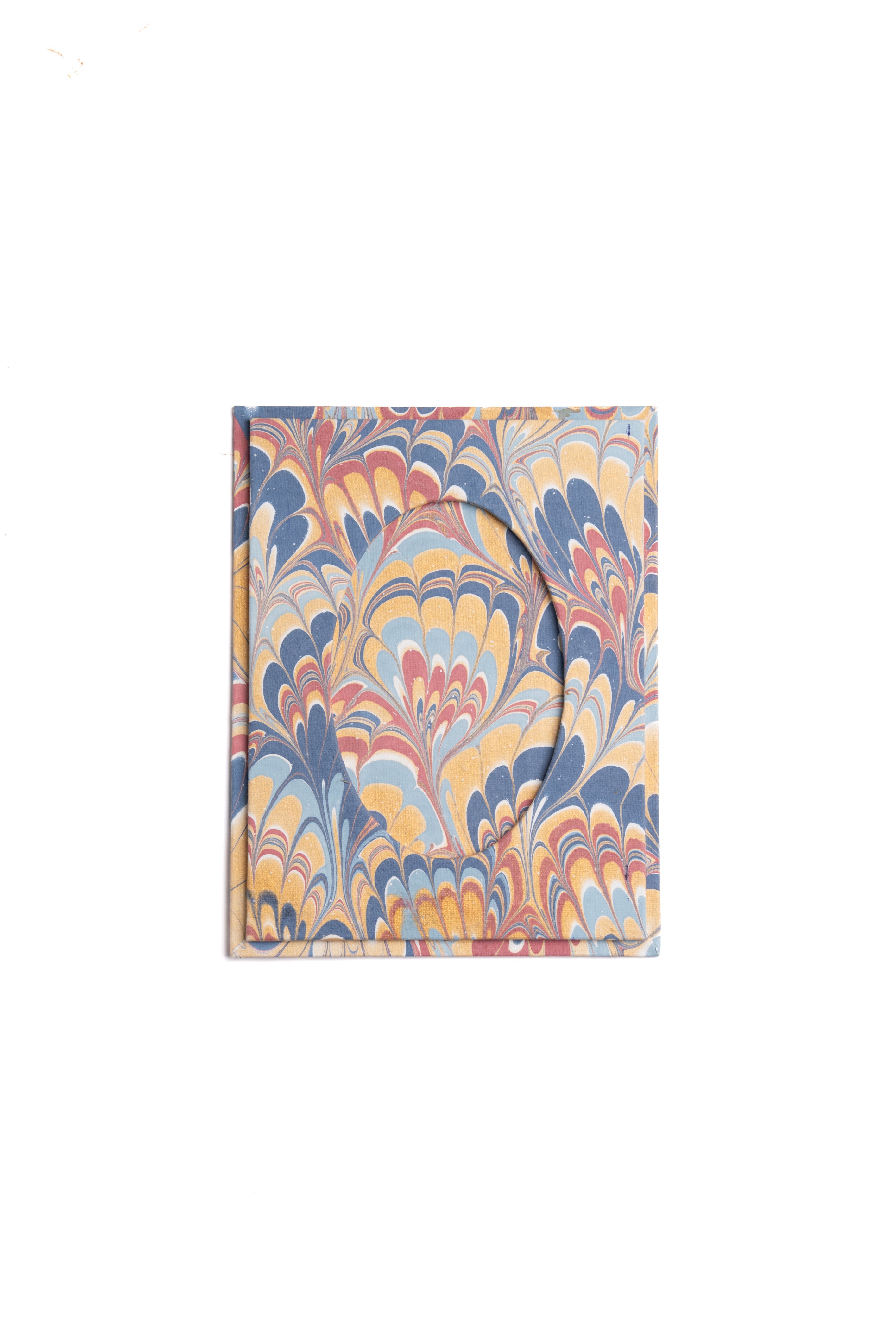 Hand-Marbled Picture Frame 4x6 in Venetian Swirl