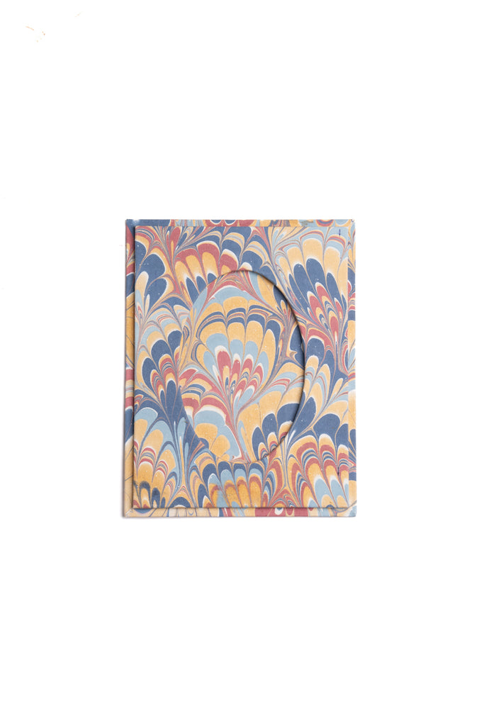 Hand-Marbled Picture Frame 4x6 in Venetian Swirl