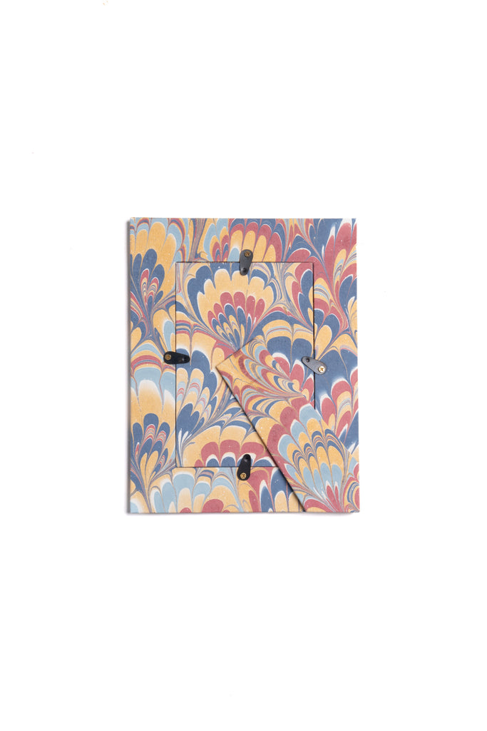 Hand-Marbled Picture Frame 4x6 in Venetian Swirl