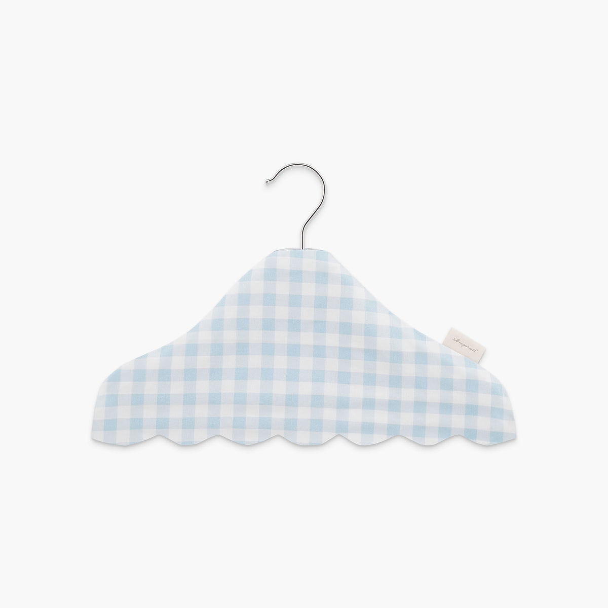 Children's Hanger in Blue Gingham backside