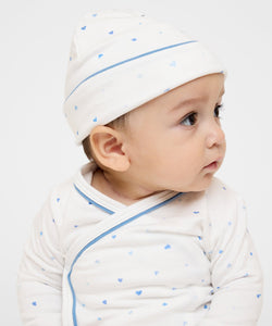 Hazy Hat in Blue Hearts