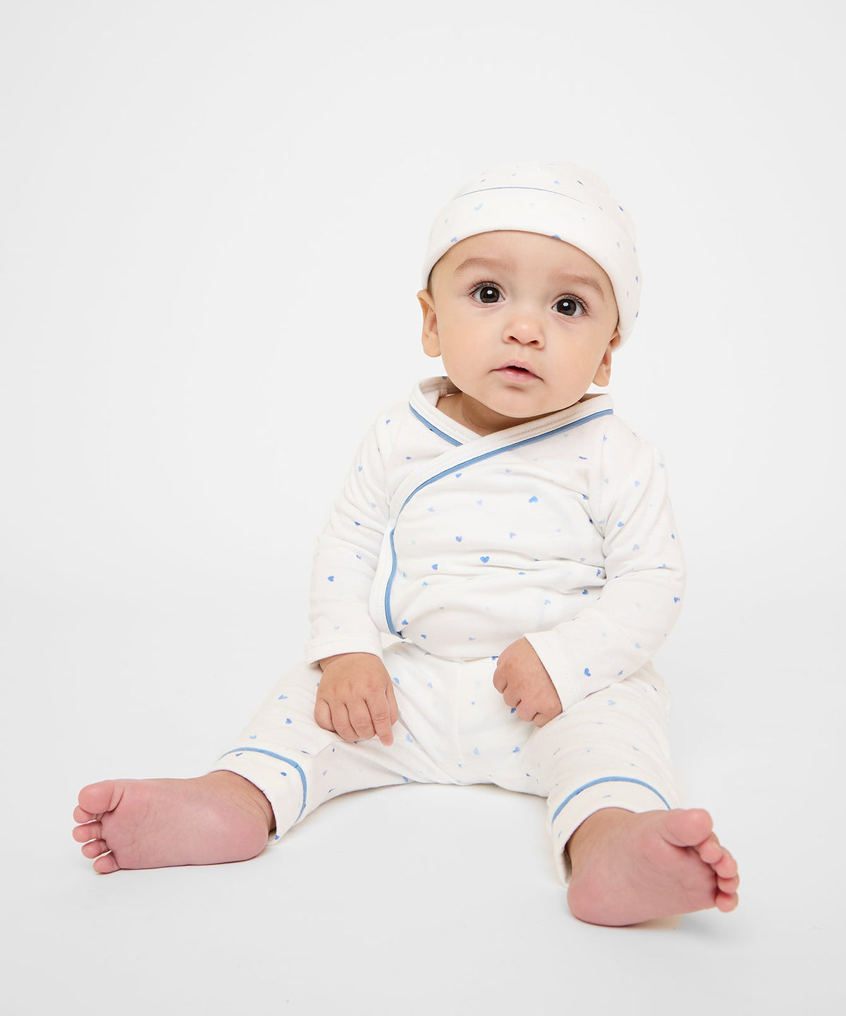 Hazy Hat in Blue Hearts