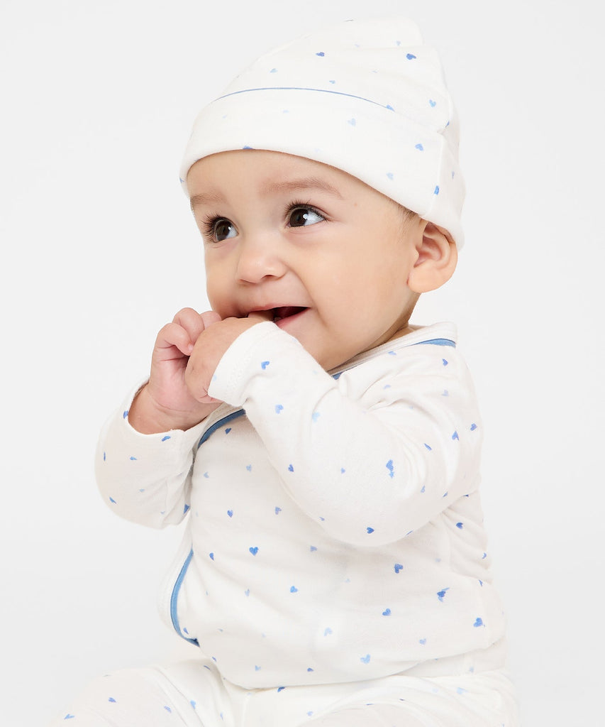 Hazy Hat in Blue Hearts