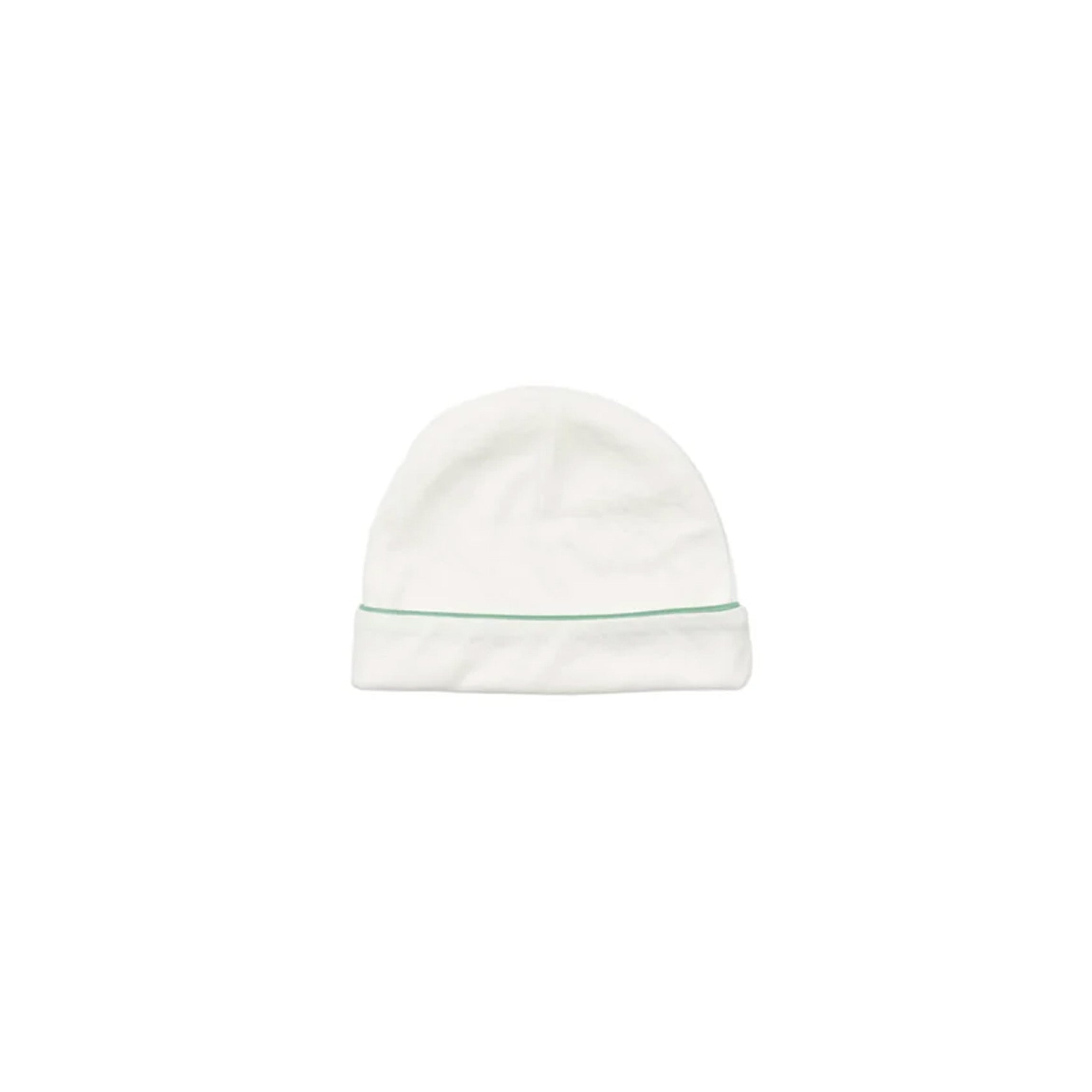 Hazy Hat in Seafoam Piping