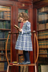 Heidi Blue Tartan Smocked Dress