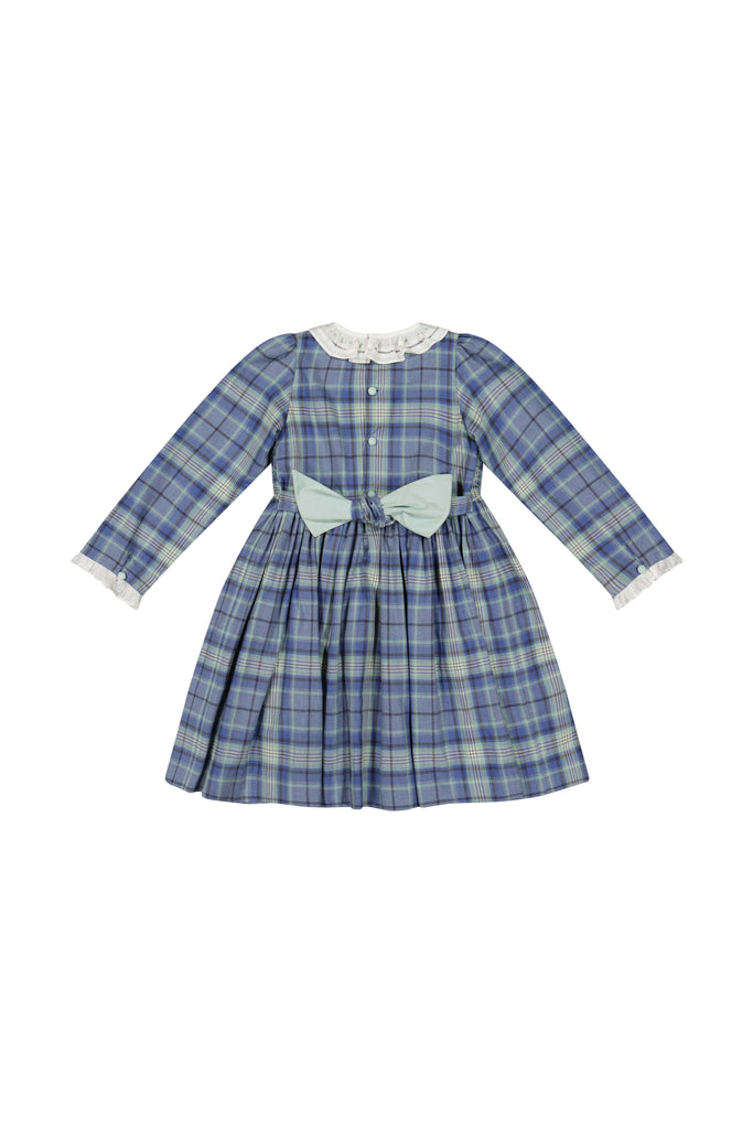 Heidi Blue Tartan Smocked Dress