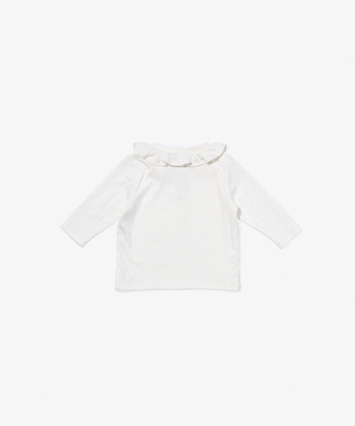 Hen Baby Shirt in Vanilla Piping