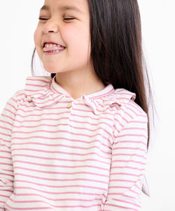 Hen T-Shirt in Rose Mini Stripe