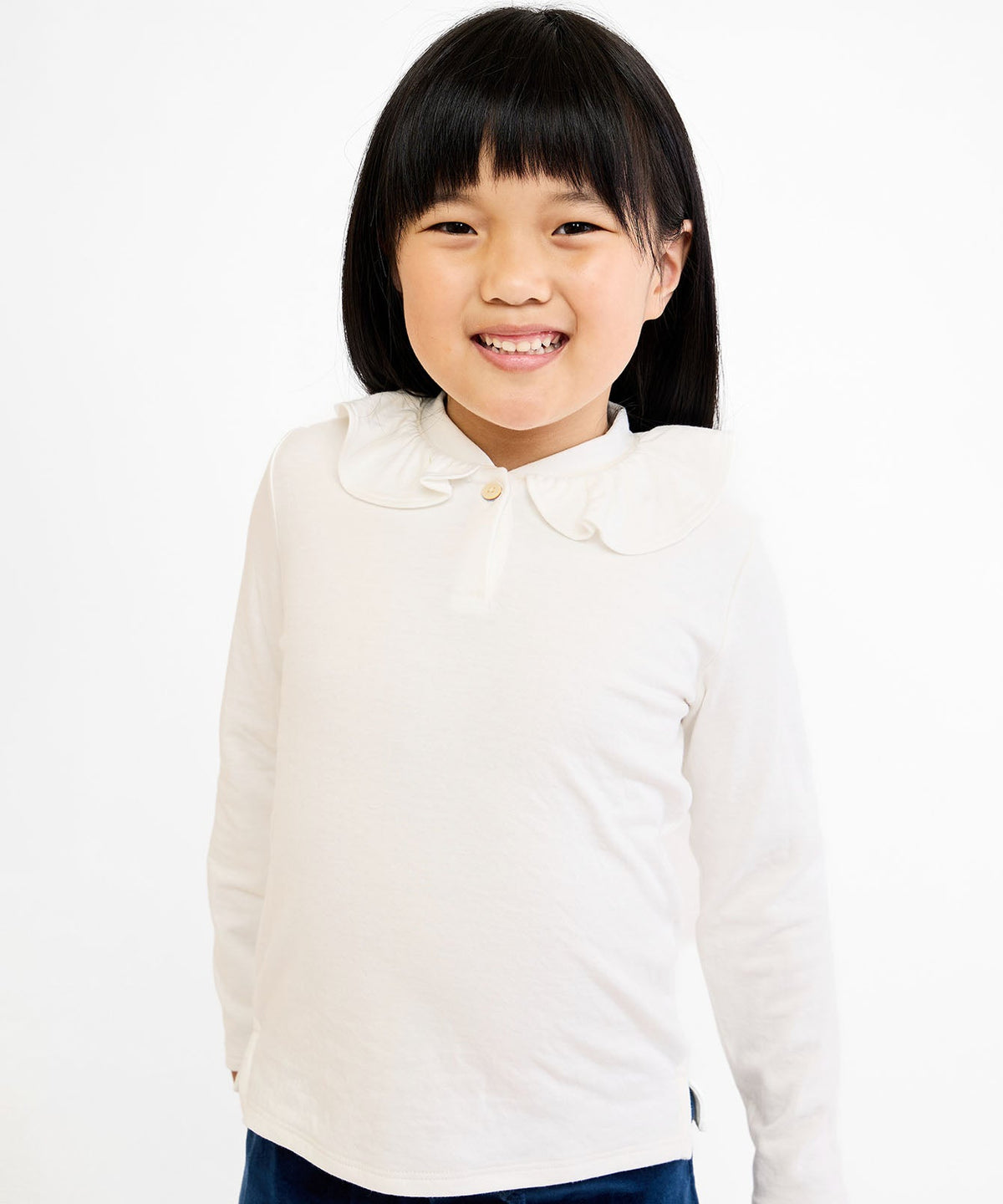 Hen T-Shirt in Vanilla Piping