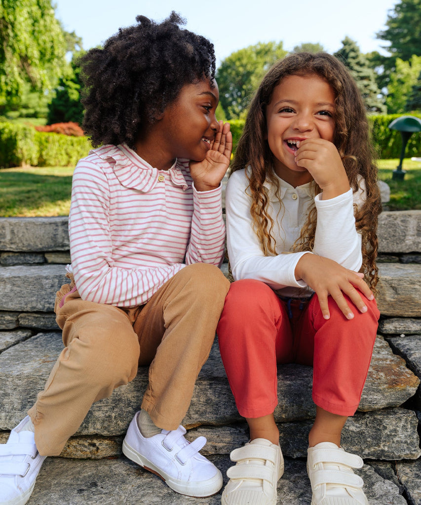 Hen T-Shirt in Rose Mini Stripe