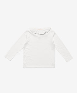 Hen T-Shirt in Vanilla Piping