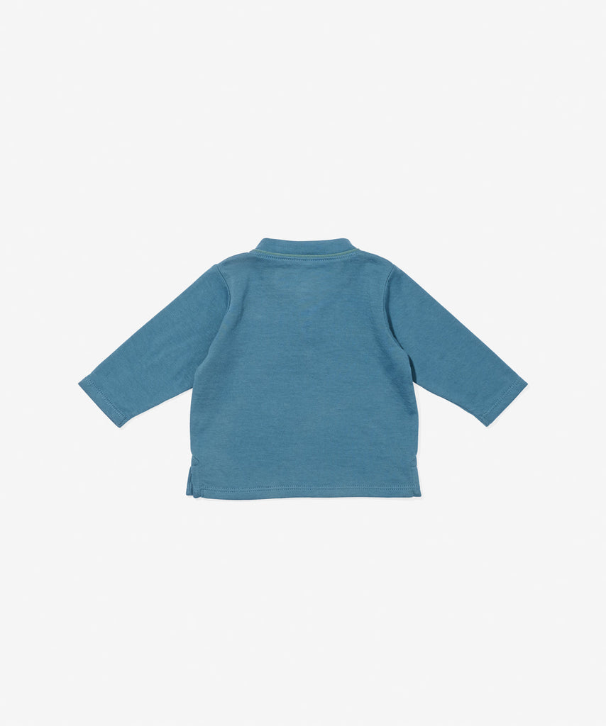 Henley Baby T-Shirt in Petrol