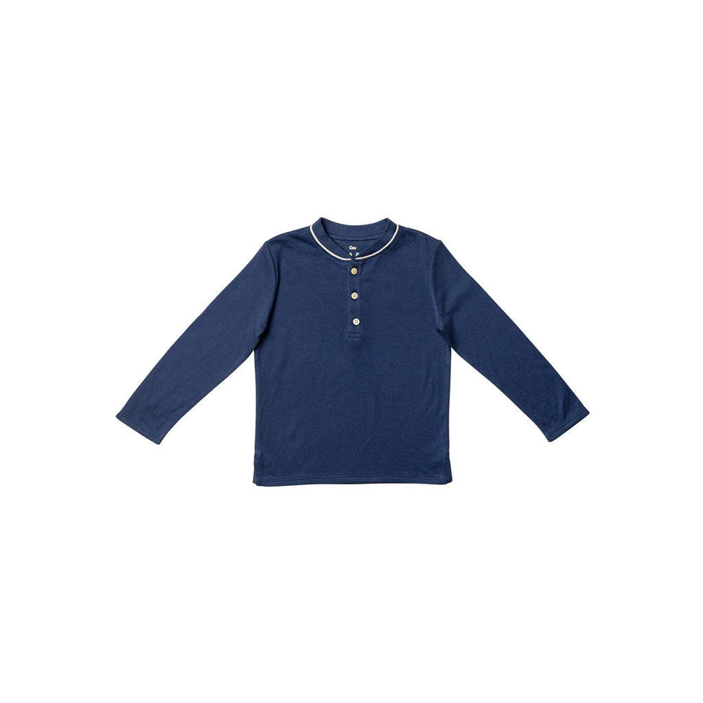 Henley T-Shirt in Navy