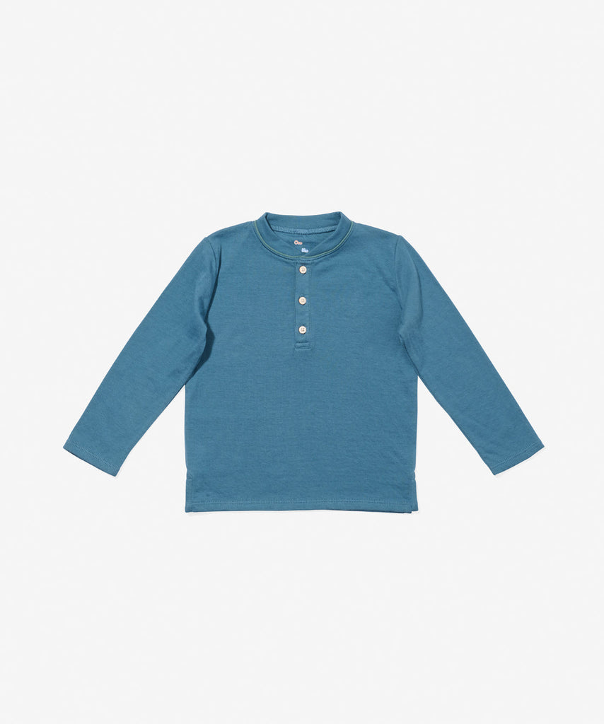 Henley T-Shirt in Petrol