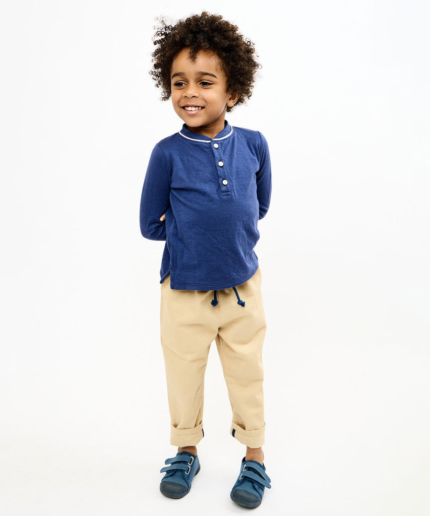 Henley T-Shirt in Navy